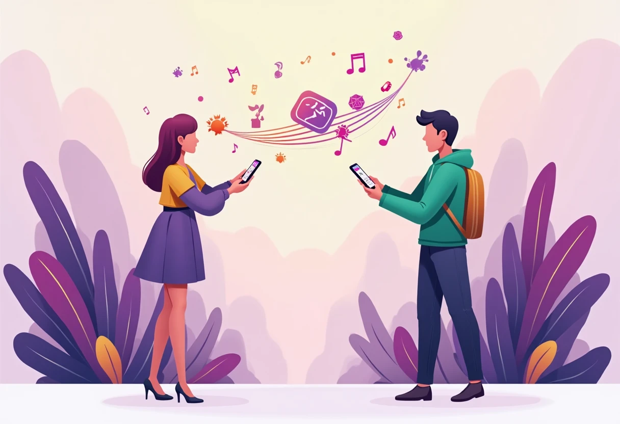 Music streaming app concept