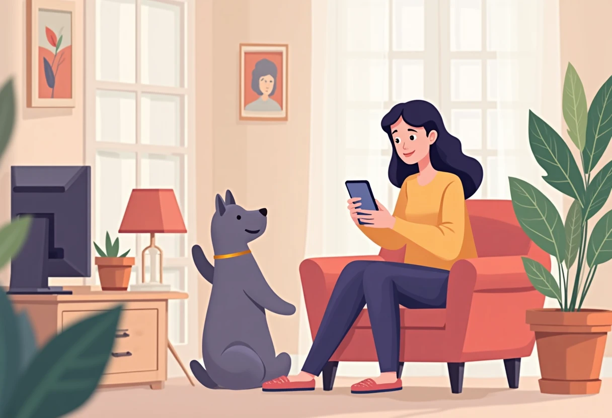 Shopping for pet supplies using a mobile app